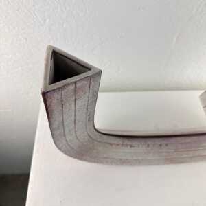 "Cornovaso" Modern Ceramic Industrial Vase by Alessio Tasca, 1970s