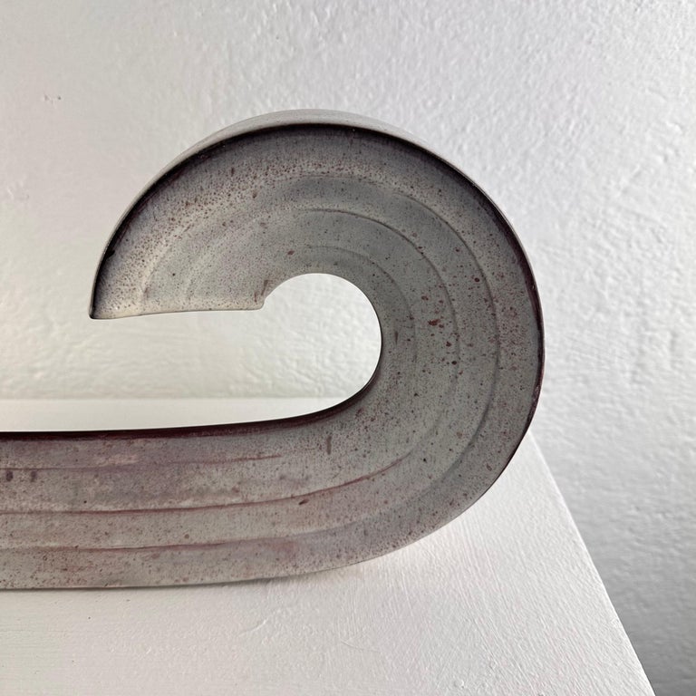 "Cornovaso" Modern Ceramic Industrial Vase by Alessio Tasca, 1970s