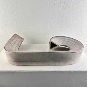 "Cornovaso" Modern Ceramic Industrial Vase by Alessio Tasca, 1970s