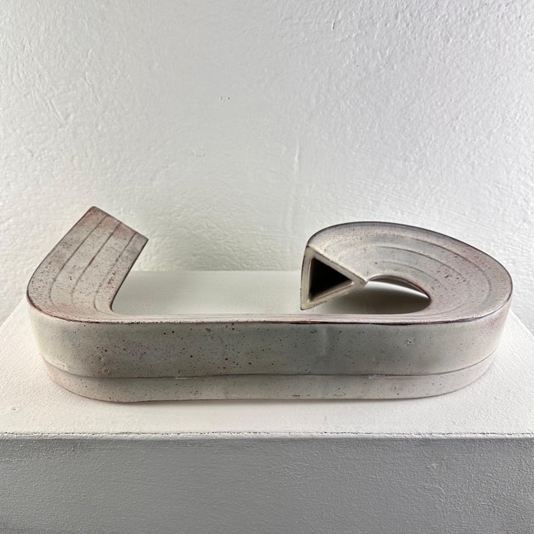 "Cornovaso" Modern Ceramic Industrial Vase by Alessio Tasca, 1970s