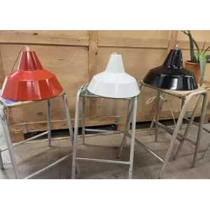 Danish Refectory Lamp Shades Restaurant Cafe Design 35cm Bauhaus Set Of 3