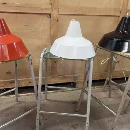 Danish Refectory Lamp Shades Restaurant Cafe Design 35cm Bauhaus Set Of 3