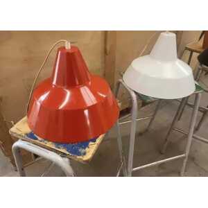 Danish Refectory Lamp Shades Restaurant Cafe Design 35cm Bauhaus Set Of 3