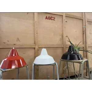 Danish Refectory Lamp Shades Restaurant Cafe Design 35cm Bauhaus Set Of 3