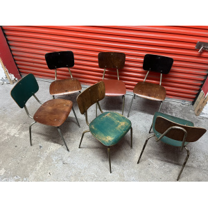 Danish Stacking Chair By Niels Larsen Suit Cafe / Bar / Midcentury 9 Available