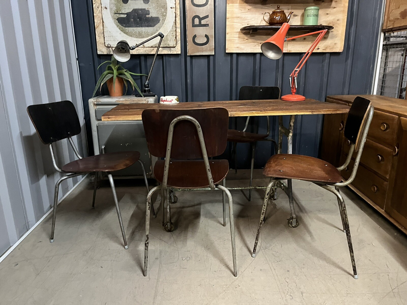 Danish Stacking Chair By Niels Larsen Suit Cafe / Bar / Midcentury 9 Available