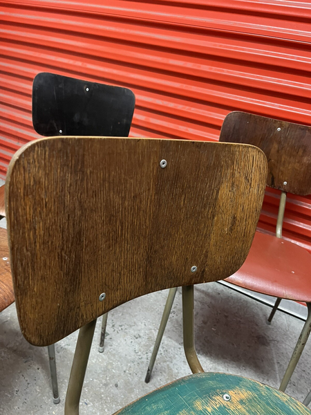 Danish Stacking Chair By Niels Larsen Suit Cafe / Bar / Midcentury 9 Available