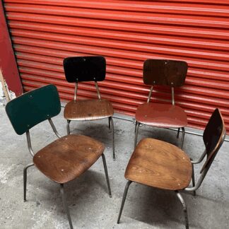 Danish Stacking Chair By Niels Larsen Suit Cafe / Bar / Midcentury 9 Available