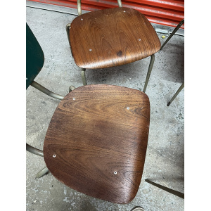 Danish Stacking Chair By Niels Larsen Suit Cafe / Bar / Midcentury 9 Available