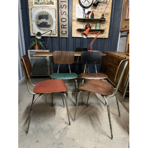 Danish Stacking Chair By Niels Larsen Suit Cafe / Bar / Midcentury 9 Available