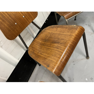 Danish Stacking Chair Suit Cafe / Bar / Tv Prop Midcentury Set Of Four