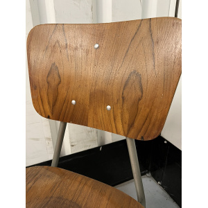 Danish Stacking Chair Suit Cafe / Bar / Tv Prop Midcentury Set Of Four