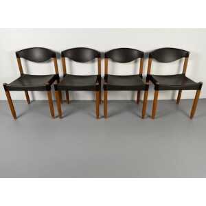 Dining Chairs Strax by Hartmut Lohmeyer For Casala , Germany 1970s, Set of Four
