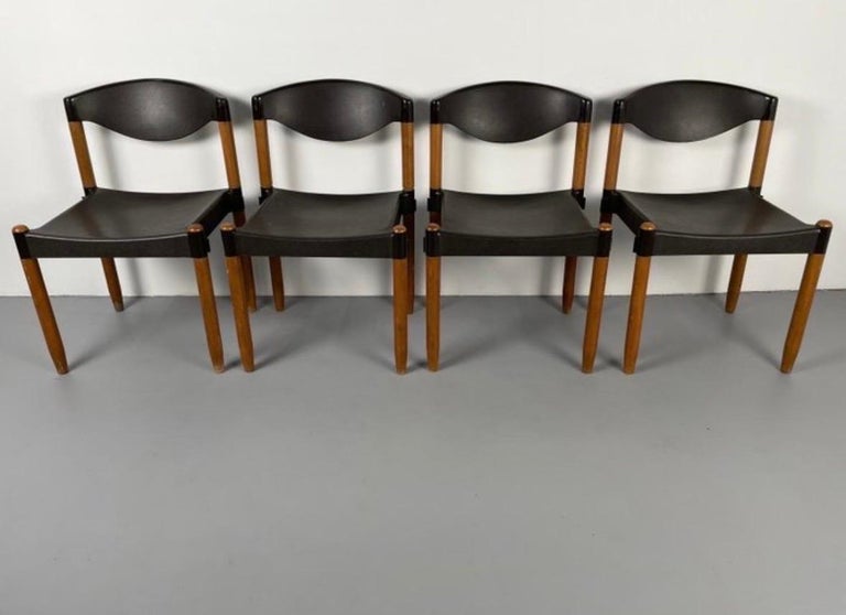 Dining Chairs Strax by Hartmut Lohmeyer For Casala , Germany 1970s, Set of Four