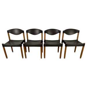 Dining Chairs Strax by Hartmut Lohmeyer For Casala , Germany 1970s, Set of Four