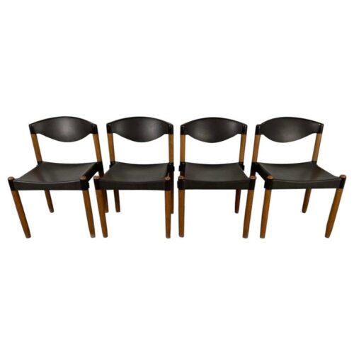 Dining Chairs Strax by Hartmut Lohmeyer For Casala , Germany 1970s, Set of Four