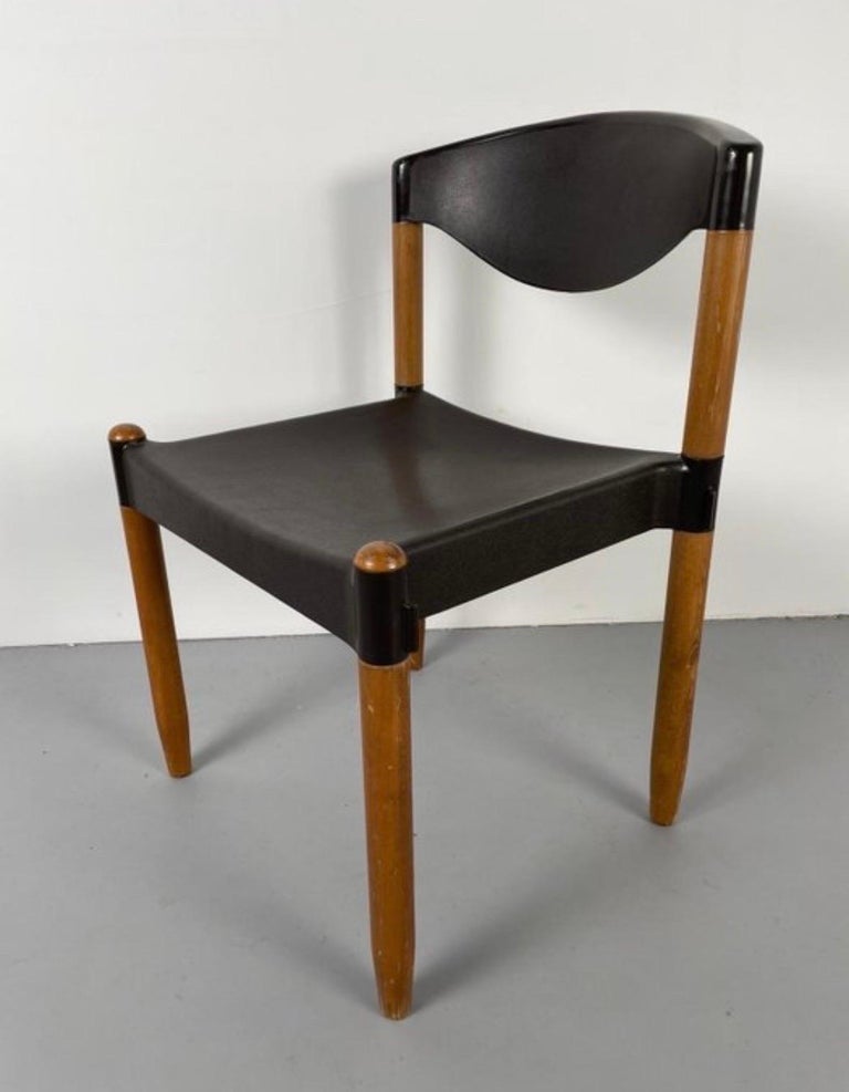 Dining Chairs Strax by Hartmut Lohmeyer For Casala , Germany 1970s, Set of Four