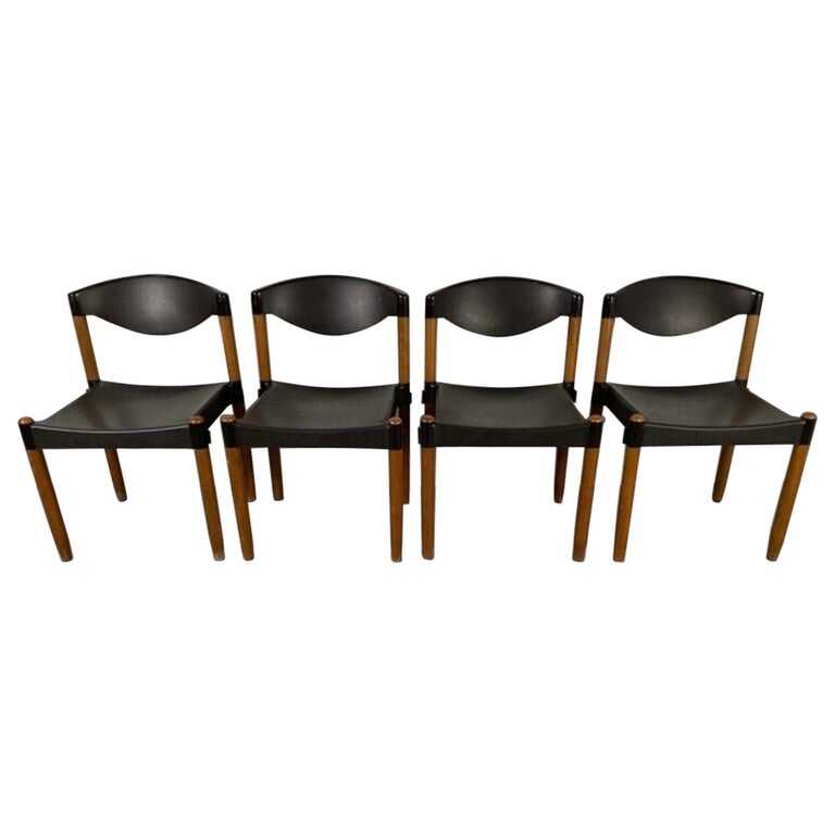 Dining Chairs Strax by Hartmut Lohmeyer For Casala , Germany 1970s, Set of Four