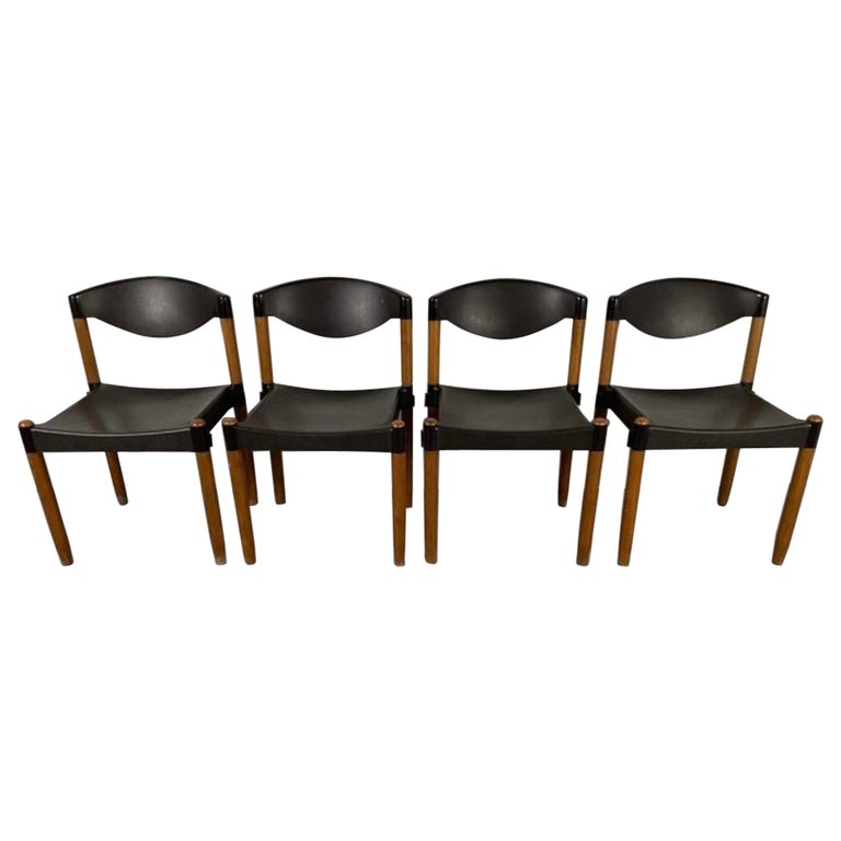 Dining Chairs Strax by Hartmut Lohmeyer For Casala , Germany 1970s, Set of Four