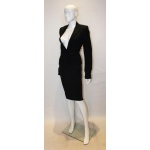 Dolce and Gabanna Black Jacket with Tie Belt