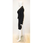 Dolce and Gabanna Black Jacket with Tie Belt