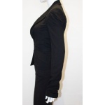 Dolce and Gabanna Black Jacket with Tie Belt
