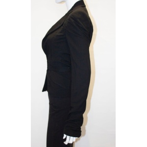 Dolce and Gabanna Black Jacket with Tie Belt