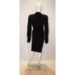 Dolce and Gabanna Black Jacket with Tie Belt