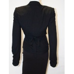 Dolce and Gabanna Black Jacket with Tie Belt