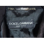 Dolce and Gabanna Black Jacket with Tie Belt