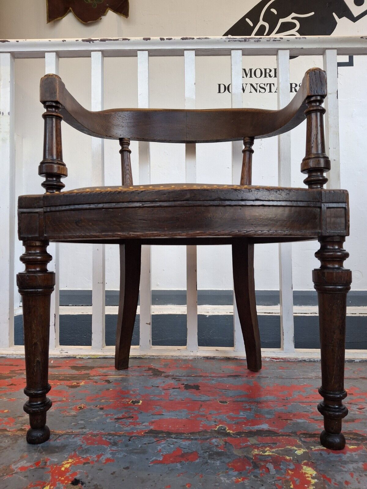 Early 20th Century Oak Office Or Desk/Tub Armchair. Vintage/Antique/Interiors