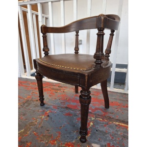 Early 20th Century Oak Office Or Desk/Tub Armchair. Vintage/Antique/Interiors
