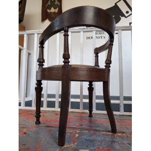 Early 20th Century Oak Office Or Desk/Tub Armchair. Vintage/Antique/Interiors