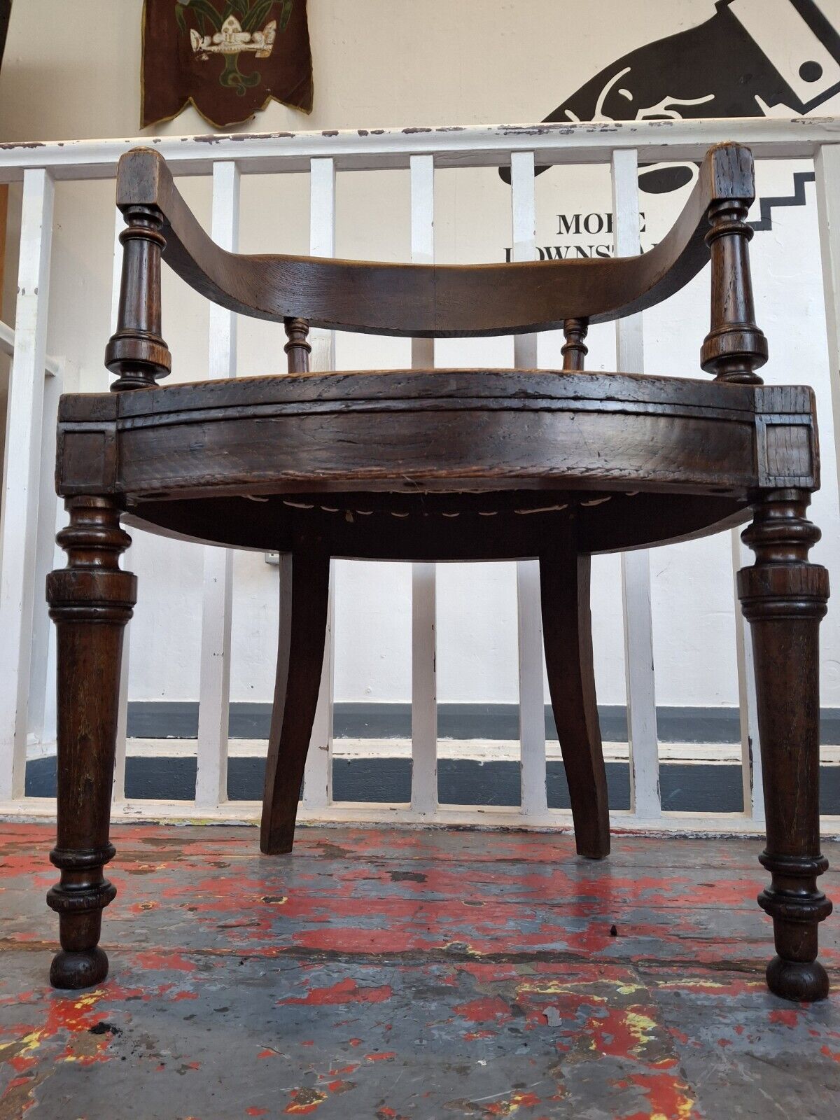 Early 20th Century Oak Office Or Desk/Tub Armchair. Vintage/Antique/Interiors