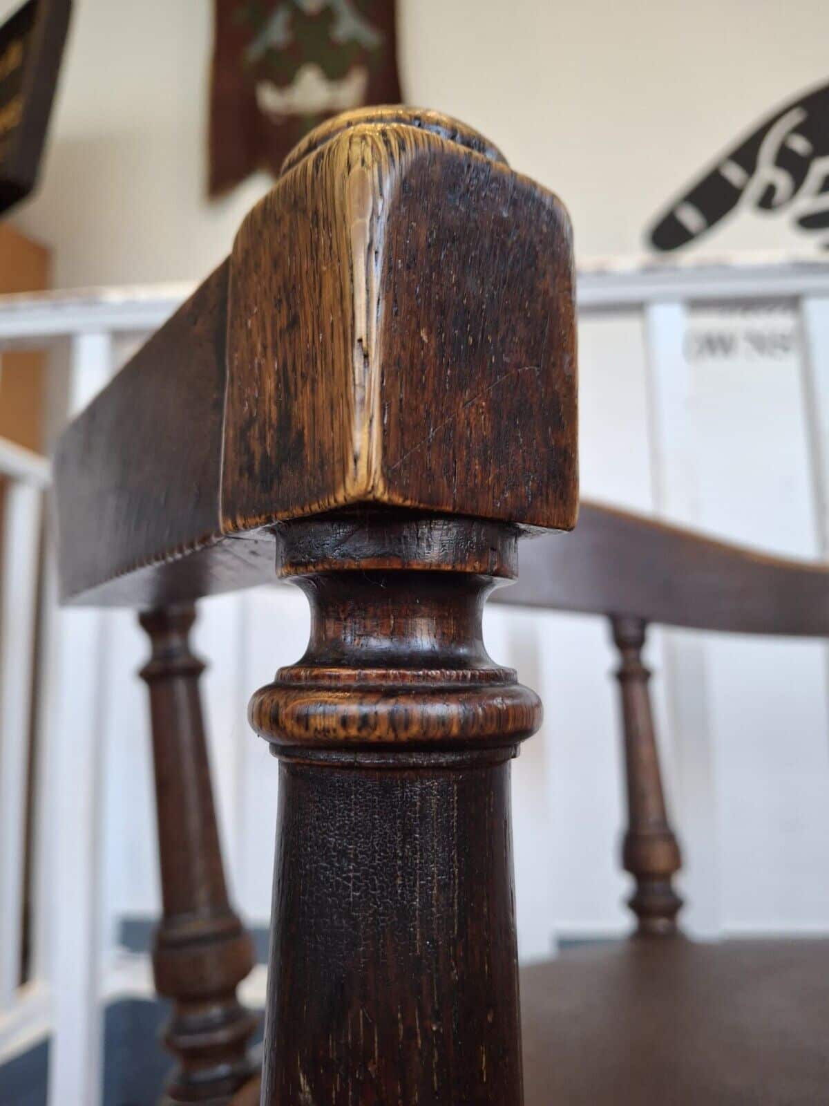 Early 20th Century Oak Office Or Desk/Tub Armchair. Vintage/Antique/Interiors