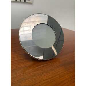 Elegant Gabriella Crespi Circular Photo Frame, Italy, 1970s