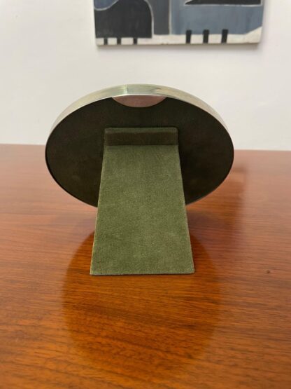 Elegant Gabriella Crespi Circular Photo Frame, Italy, 1970s
