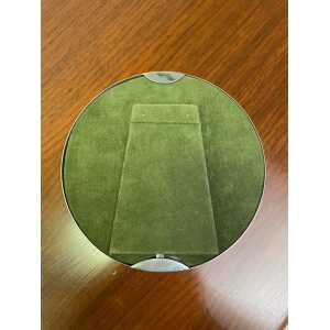 Elegant Gabriella Crespi Circular Photo Frame, Italy, 1970s