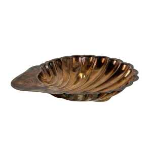 Elegant Silver Plate Shell Centerpiece/Tray by Fleuron-Christofle France, 1950s