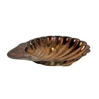 Elegant Silver Plate Shell Centerpiece/Tray by Fleuron-Christofle France, 1950s