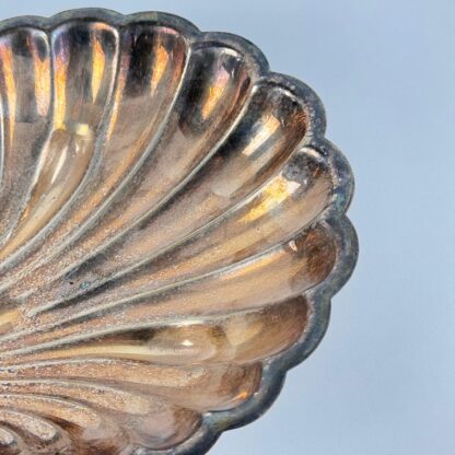 Elegant Silver Plate Shell Centerpiece/Tray by Fleuron-Christofle France, 1950s