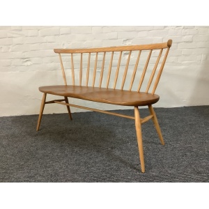 Ercol Windsor 349 Love Seat In Light Finish.