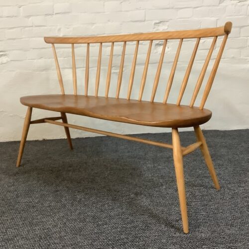 Ercol Windsor 349 Love Seat In Light Finish.