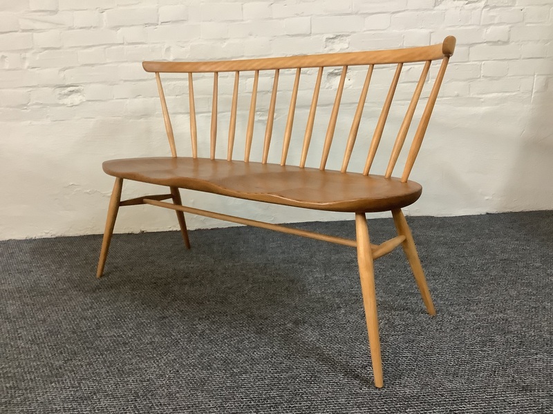 Ercol Windsor 349 Love Seat In Light Finish.