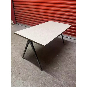 Esavian 1950s School Desk Grey Formica