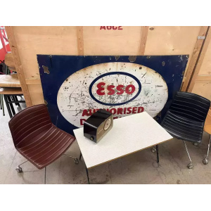 Esavian 1950s School Desk Grey Formica