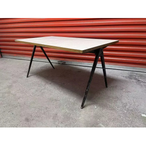 Esavian 1950s School Desk Grey Formica
