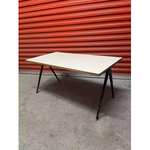 Esavian 1950s School Desk Grey Formica