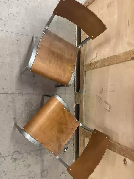 Esavian Children’s Stacking School Chairs By James Leonard, 1950s