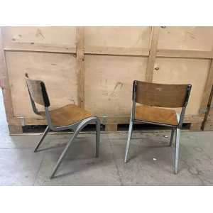 Esavian Children’s Stacking School Chairs By James Leonard, 1950s